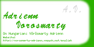 adrienn vorosmarty business card